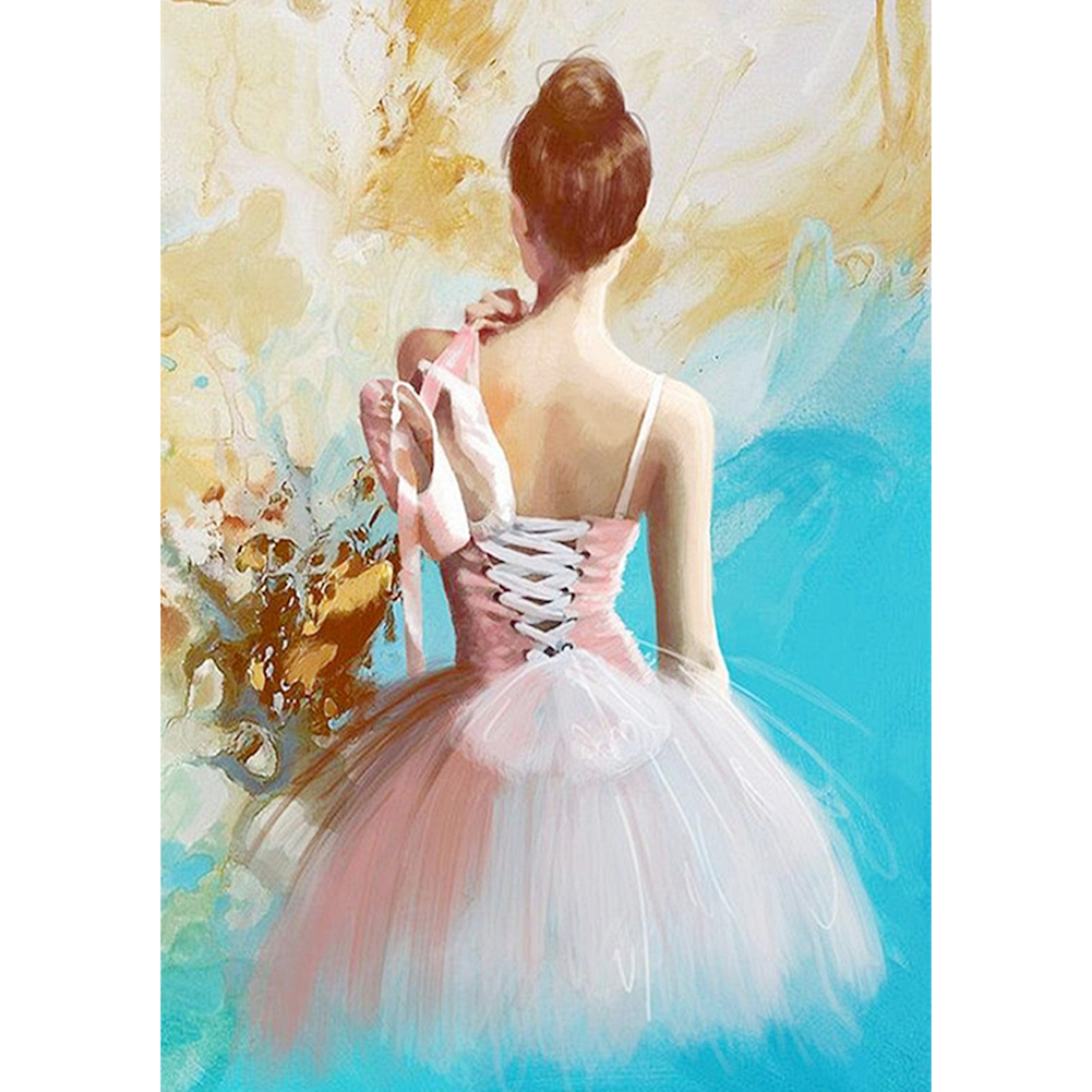 

30*40CM-Ballet Girl-Round Drill Diamond Painting, 501 Original