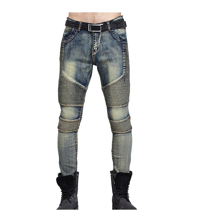 Fashion Man Tight Hiphop Extensible Boyfriend Fit Jeans