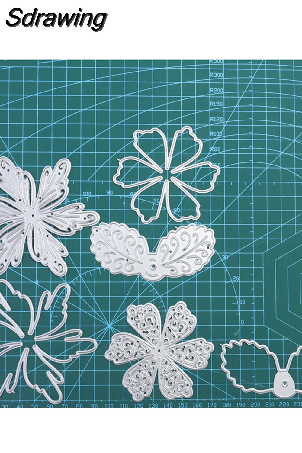 Sdrawing Leaf Series Metal Cutting Dies Flower Scrapbooking for Making Cards Decorative Embossing DIY Crafts Stencils Die Cuts