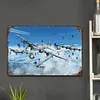 Avion - Panneaux en &eacute;tain m&eacute;tallique(20*30cm/30*40cm) - Garage