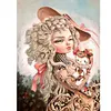 Diamond Painting -DIY Round Drill Heavy Makeup Woman