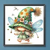 Diamond Painting-DIY Crystal Rhinestone Dragonfly Gnome