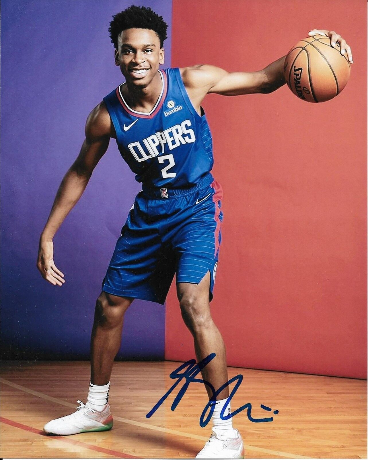 SHAI GILGEOUS ALEXANDER signed autographed L.A CLIPPERS 8x10 Photo Poster painting w/ COA