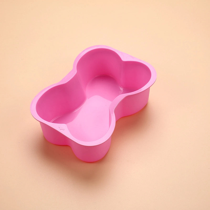 Silicone Baking Bone Cake Mold Creative Pet Silicone Cake Mold DIY Baking Tool Bone Mold