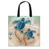 Beach Turtle - 11CT DIY Stamped Cross Stitch Shopping Bag 40*40cm/15.75*15.75in