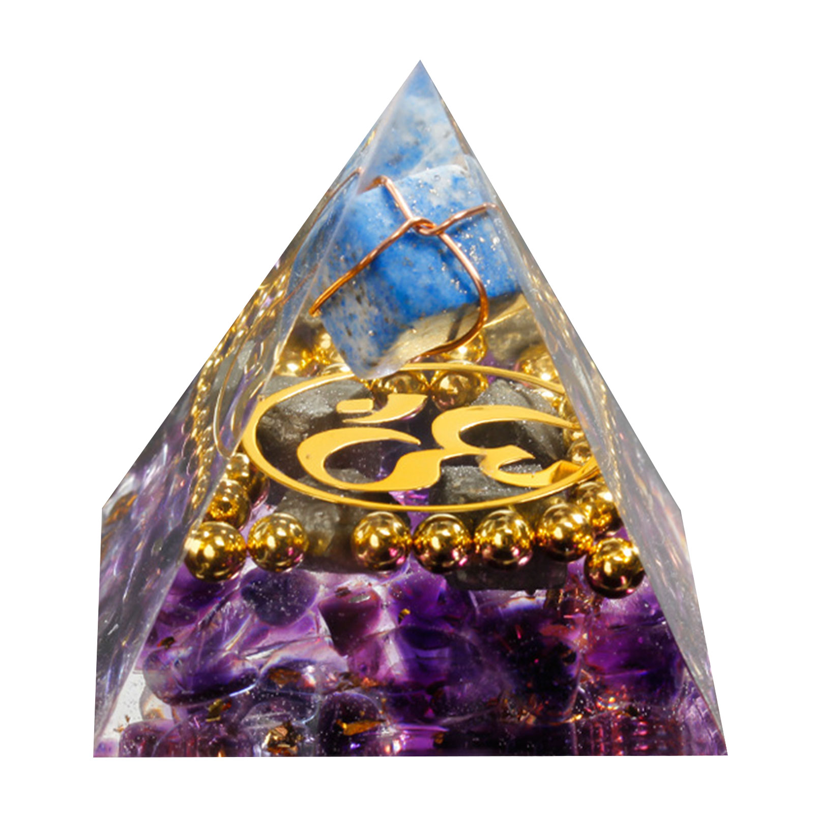 

6cm Natural Orgonite Pyramid Chakra, 501 Original