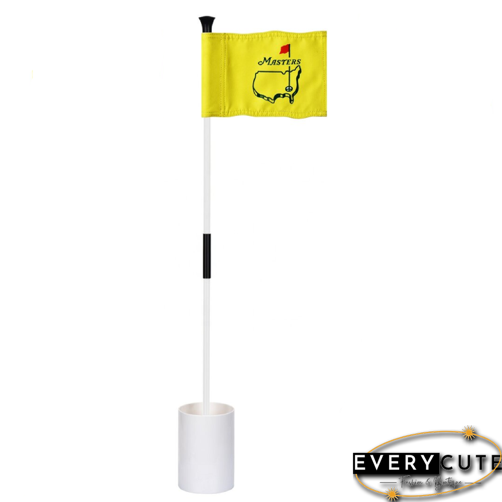 3ft mini Golf Flagstick for Backyard Golf Putting Yellow