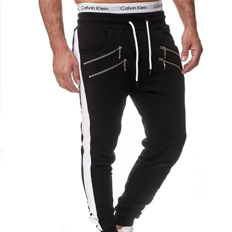 Men's Pocket Zipper Comfortable Sports Casual Pants -  