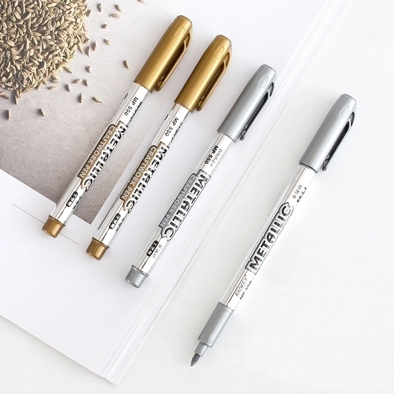 1 Piece Solid Color School Plastic Modern Style Marker Pen