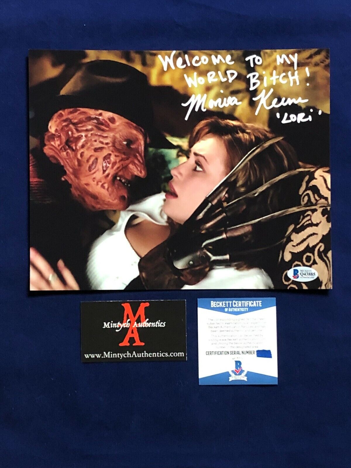 MONICA KEENA AUTOGRAPHED SIGNED 8x10 Photo Poster painting! FREDDY VS JASON! BECKETT COA! HORROR