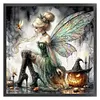 Halloween Tinker Bell Witch-11CT Stamped Cross Stitch 40*40cm/15.75*15.75in tapestrymarket