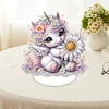 DIY Unicorn Sunflower Special Shaped Single-Sided Diamond Art Desktop Decor