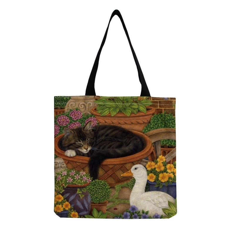 Women’s Cute Cat Shopping Bags