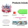 DIY Rose Castle Acrylic Special Shape Diamond Painting Desktop Ornaments
