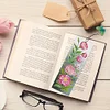 3Pcs Diamond Painting Flowers Bookmark Making Kit for Book Lovers