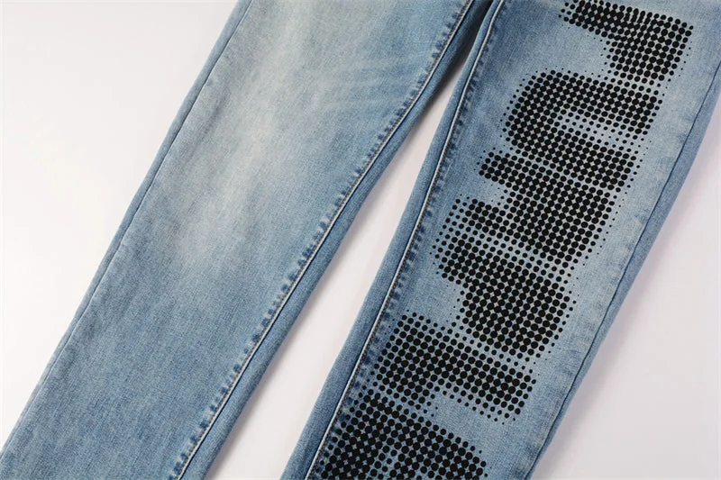 Purple 2023 New Fashion Jeans 9052