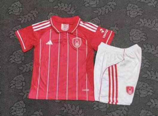 2025-2026 KIDS Nottingham Forest Home Football Shirt 1:1 Thai Quality- Maxi Kit