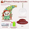 Bear Photo Xmas Tree 5D DIY Diamond Art Tabletop Wood Decoration Ornament Kit