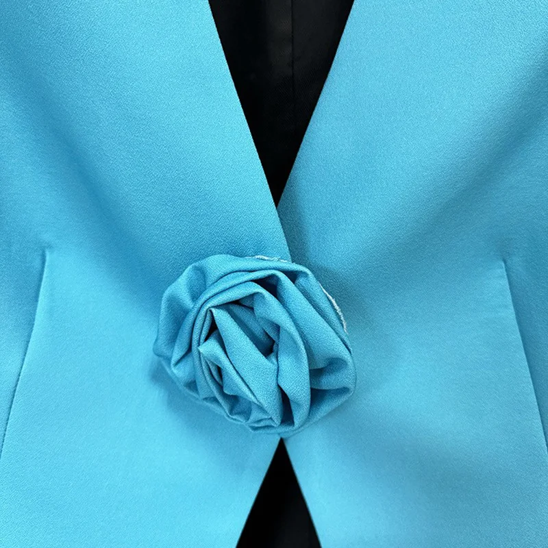 Nigikala Nigikala New Star Fashion Three-Dimensional Flower Without A Suit With A Trout Set Two-Piece Set