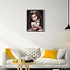 Diamond Painting -DIY Full Square Drill Girl with Pet(35x45cm)