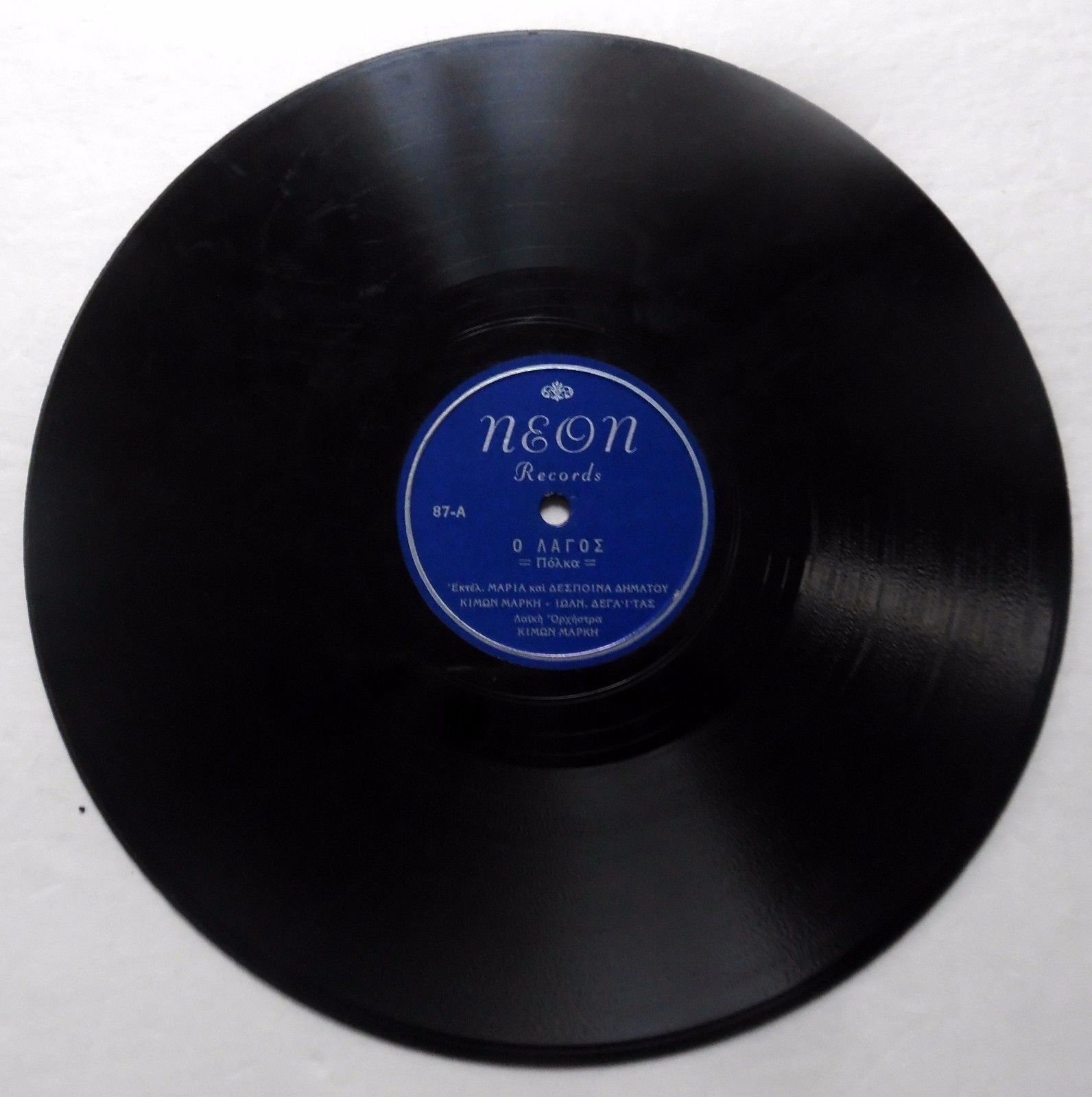 GREEK 78rpm NEON 87 (check Photo Poster paintings for listing / information) grk163