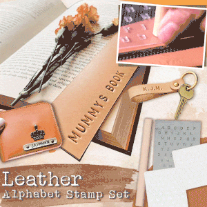 Leather Alphabet Stamp Set