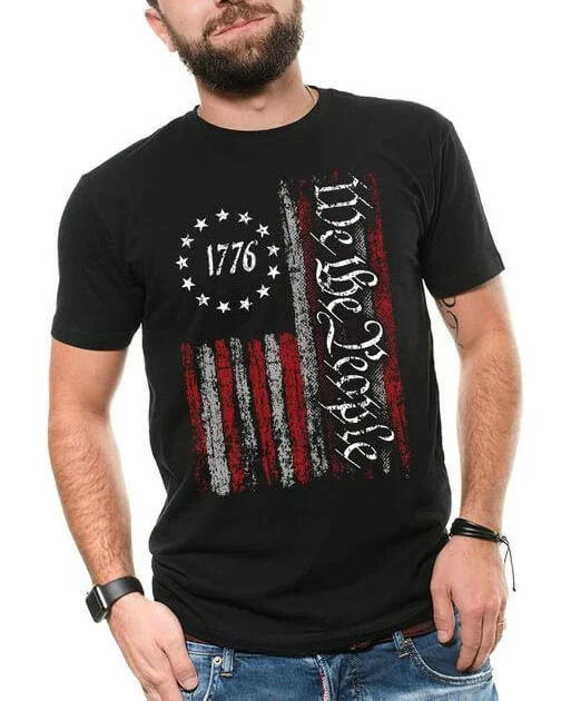 Men's Vintage USA Flag 1776 T-shirt