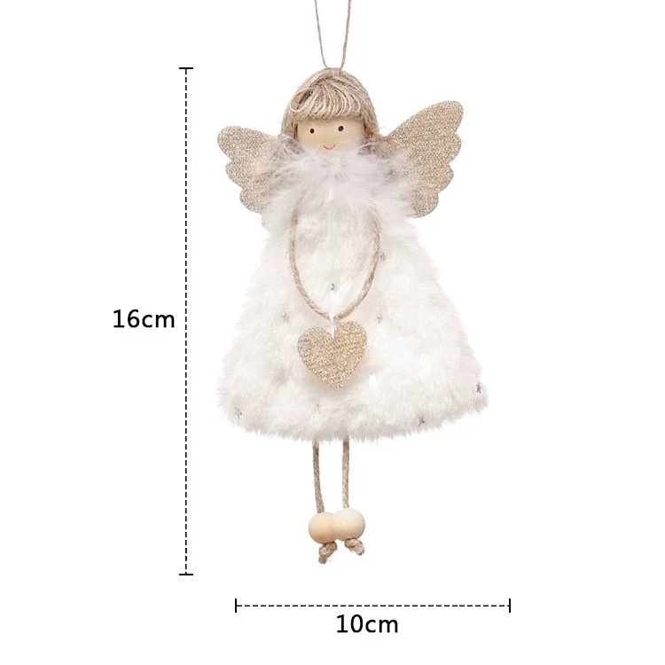 New Year 2022 Christmas Elf Doll Ornaments Xmas Tree Hanging Pendant Navidad 2021 Santa Kids Gift Christmas Home Decoration