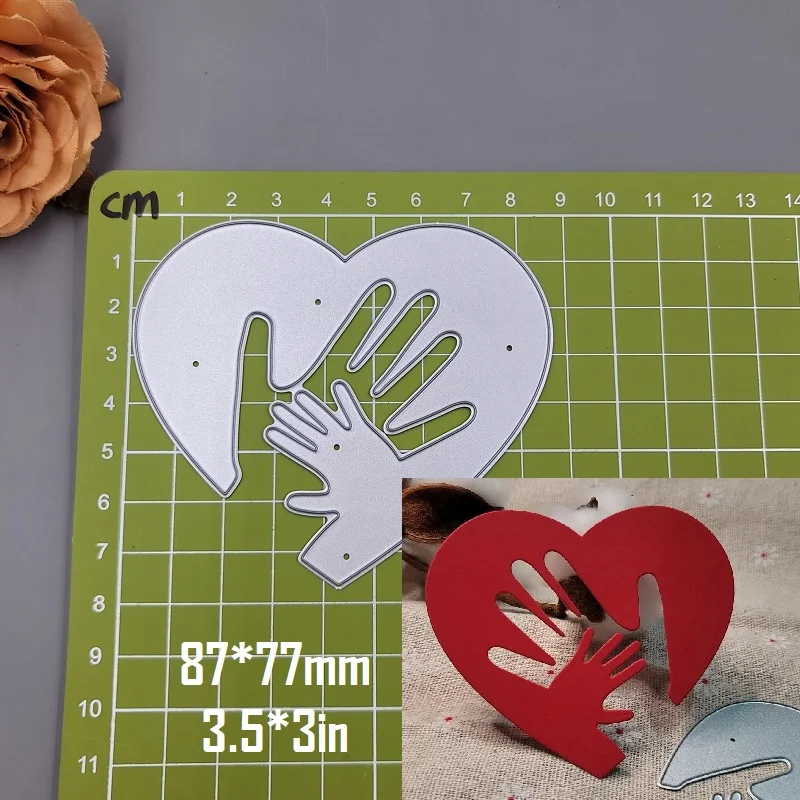 Nigikala Heart Metal Cutting Dies Scrapbooking Stencil Heart Die Cut Decoration DIY Embossing Album Paper Cards Gift