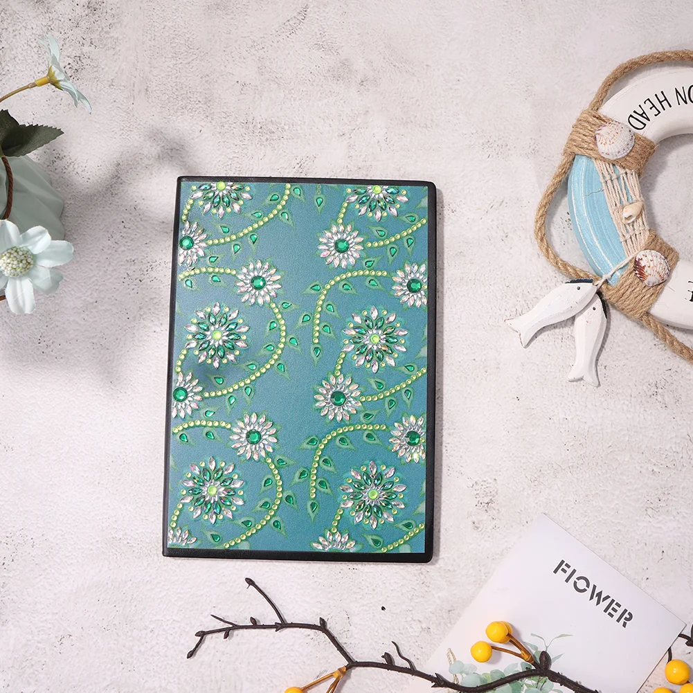 50 Pages A5 Flower Special Shape Drill Notebook 【No Strip】