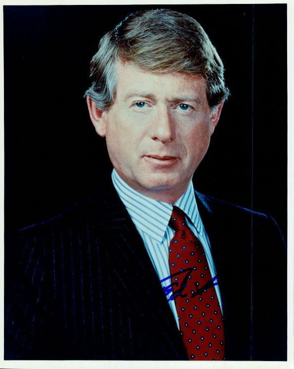 Ted Koppel signed 8x10 Photo Poster painting In-person