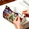 Large Size DIY Starry Christmas Forest Diamond Painting Tissue Box