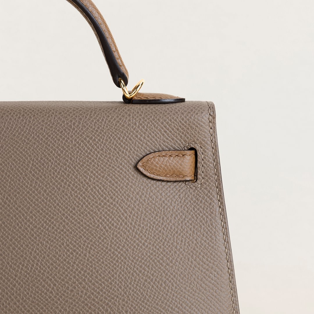 Mini Kelly II Epsom 18 Etoupe/2S Sesame GHW
