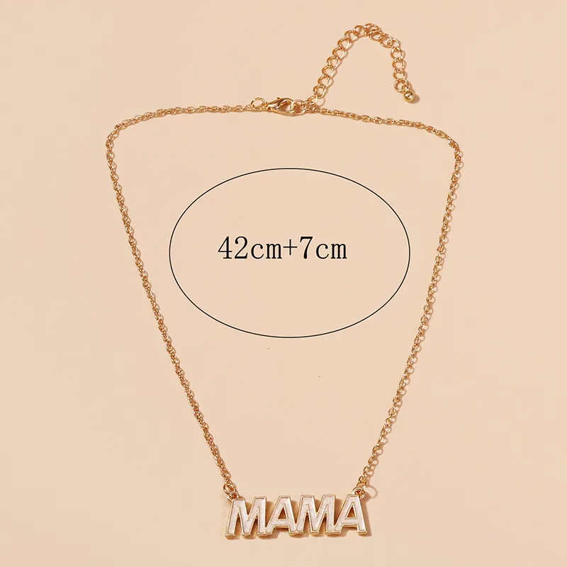 Mother's Day MAMA Letter Necklace