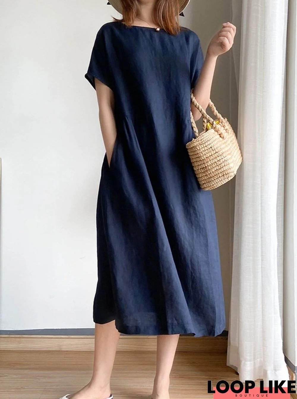 Women Casual Plain Dress