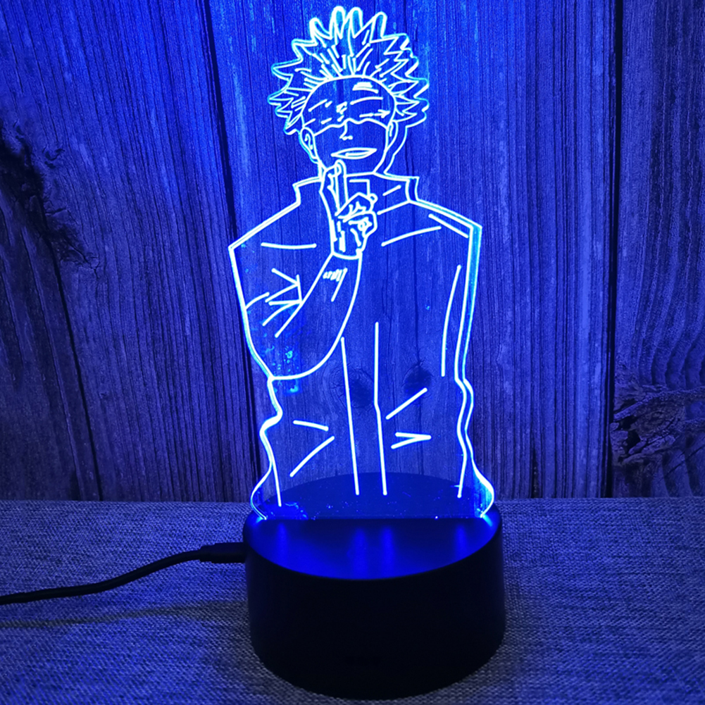 

3D LED Anime Figure Acrylic Lamp Touch Remote Control Bedside Table Light, 501 Original