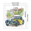 Yellow Classic Car - 14CT Counted Cross Stitch 26*30cm/10.24*11.81in
