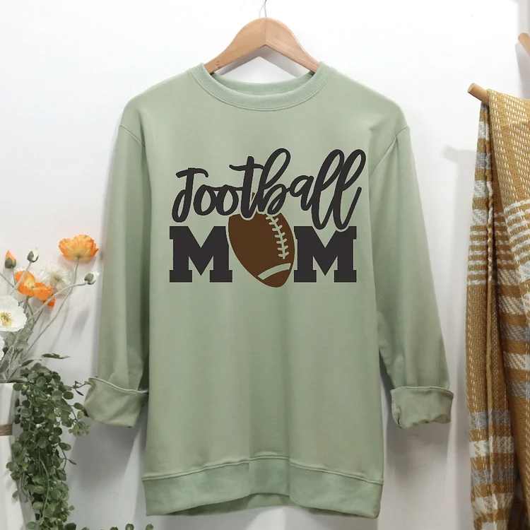 Football Mom Women Casual Sweatshirt-Annaletters
