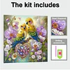 (Pre-Framed)Diamond Painting-DIY Crystal Rhinestone Two Bird(25x25cm)