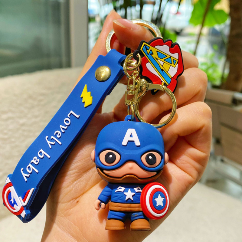 Cartoon Anime Avengers Doll Pendant Keychain