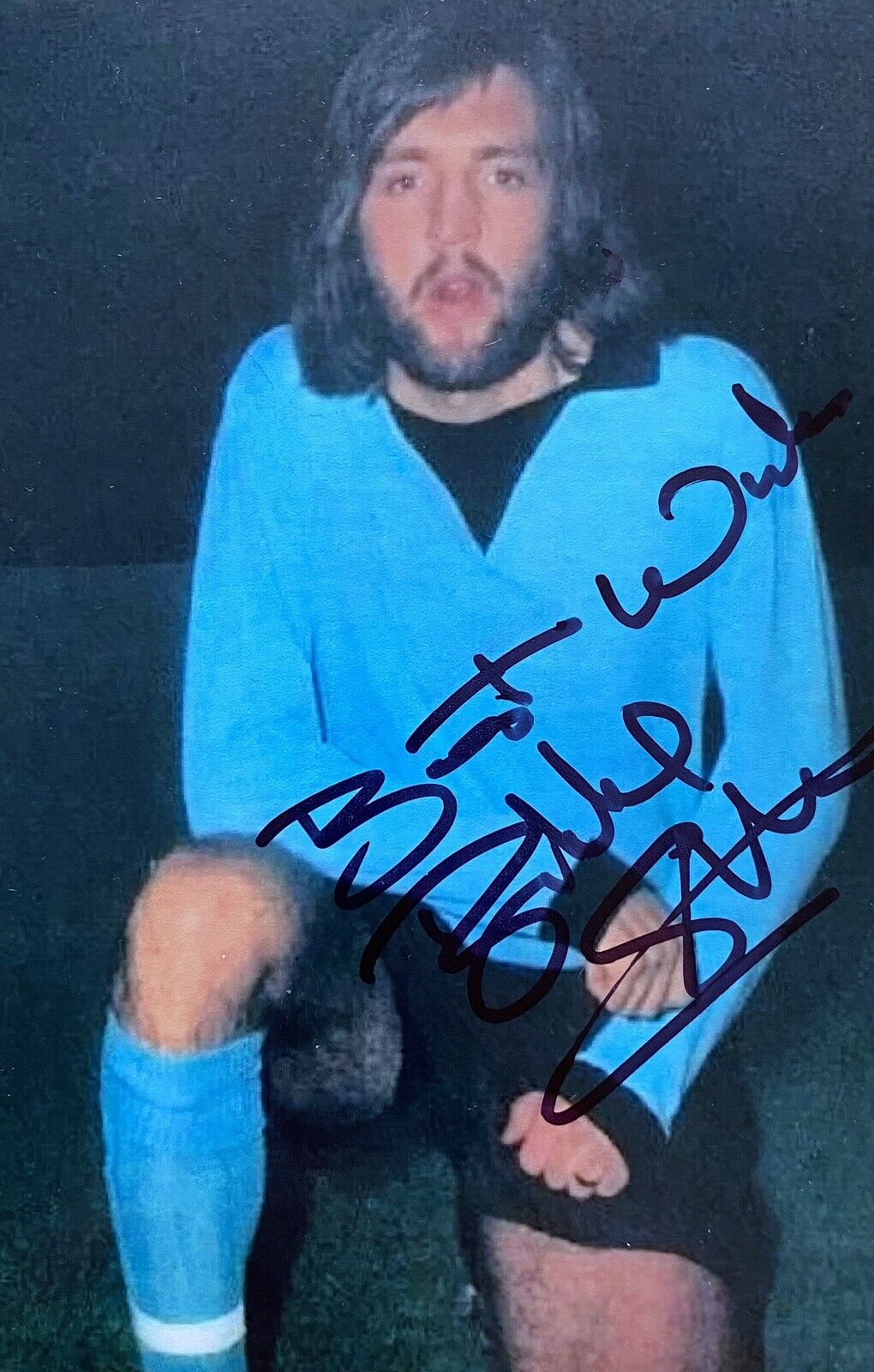 Bobby Shinton Genuine Hand Signed Manchester City 6X4 Photo Poster painting 3