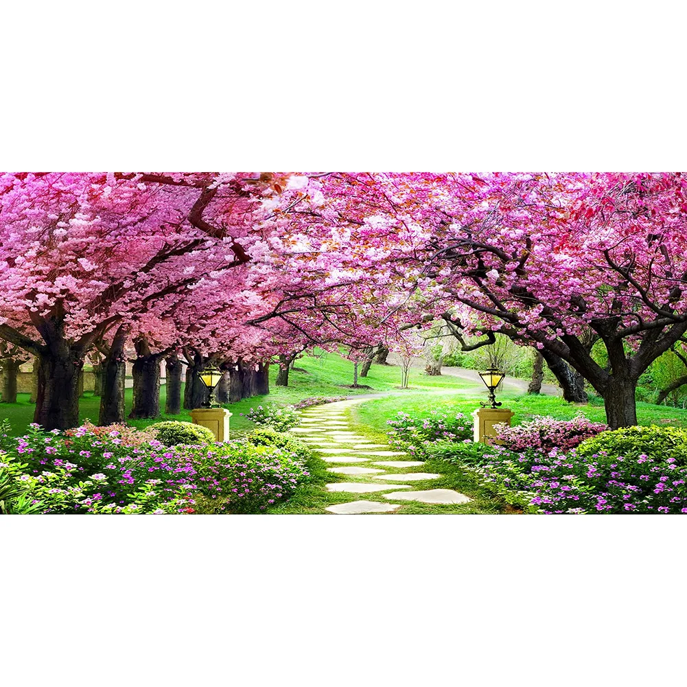 Cherry Blossom - Full Round - Diamond Painting(85*45cm)