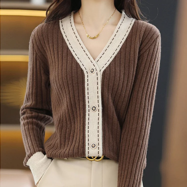 Long Sleeve Shift Knitted Knitted Sweater QueenFunky