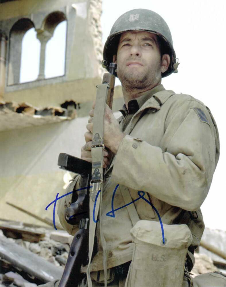 TOM HANKS 'SAVING PRIVATE RYAN' Signed Photo Poster paintinggraph - Film Actor - preprint