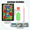 Flower Butterfly 5D DIY Diamond Art Painting Notebook Kit 50 Pages A5 Rhinestone Art Painting Notebook Kit for Adults Beginners Holiday Birthday Gift