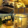 Handmade DIY Miniature Dollhouse Kit with and Furniture