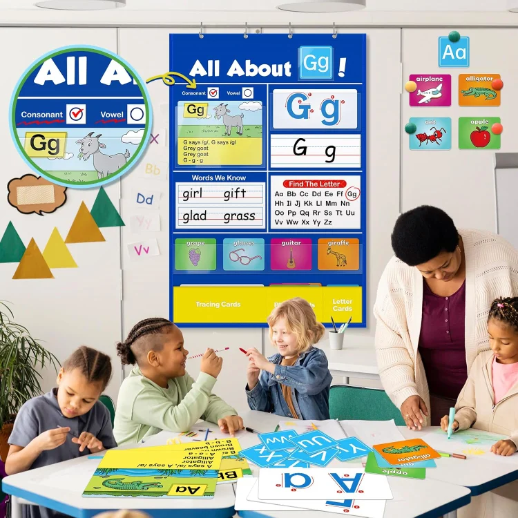 🔥 SALE 60% OFF 📚Alphabet Learning Pocket Chart