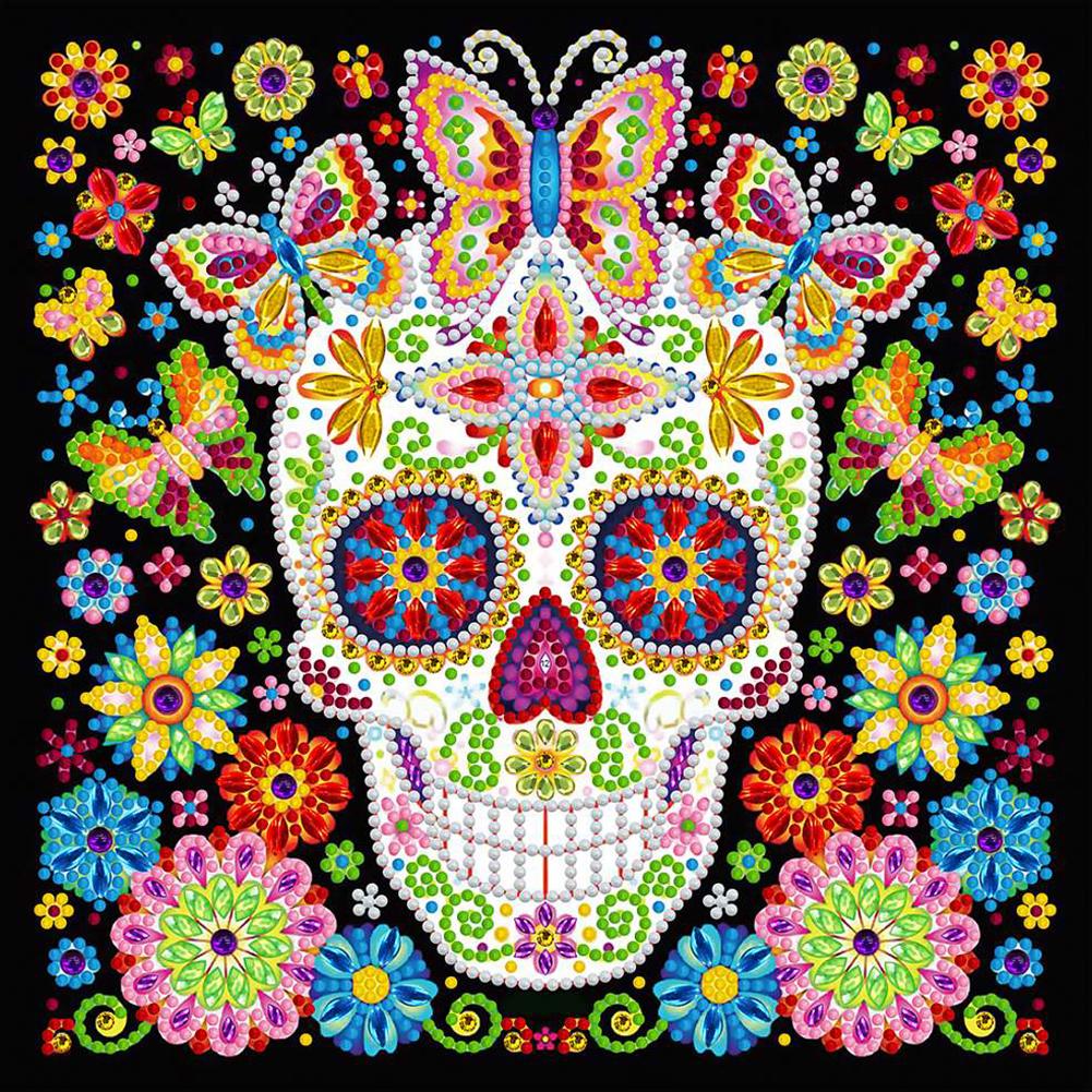 

Luminous Skull - Special Shaped Diamond Painting - 30*30CM, 501 Original