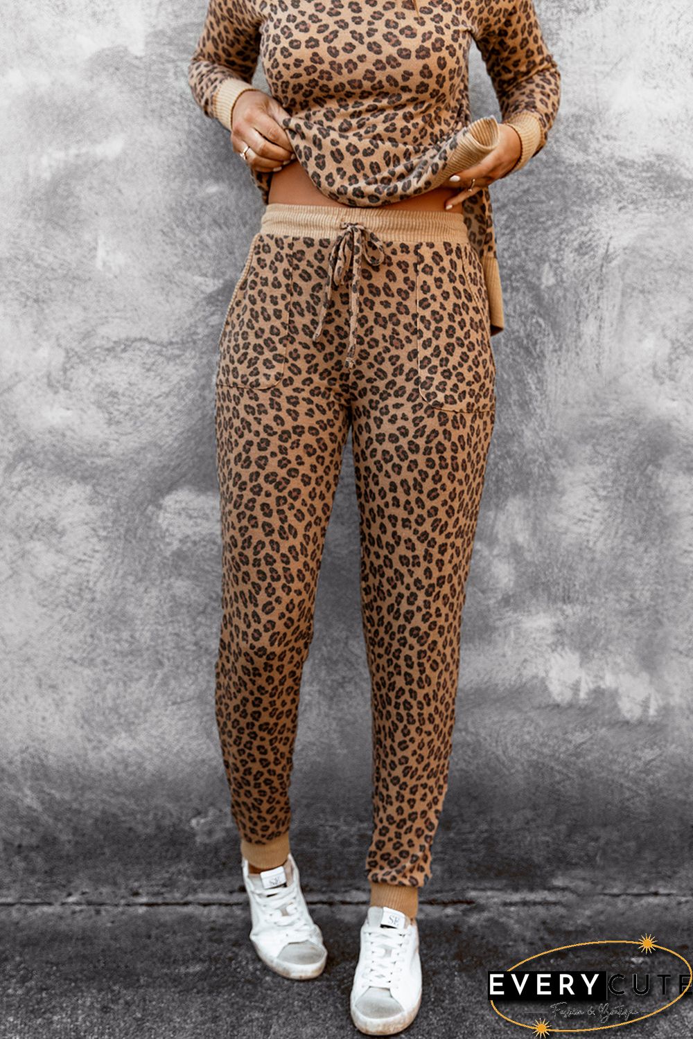 Leopard Pattern Jogger Pants