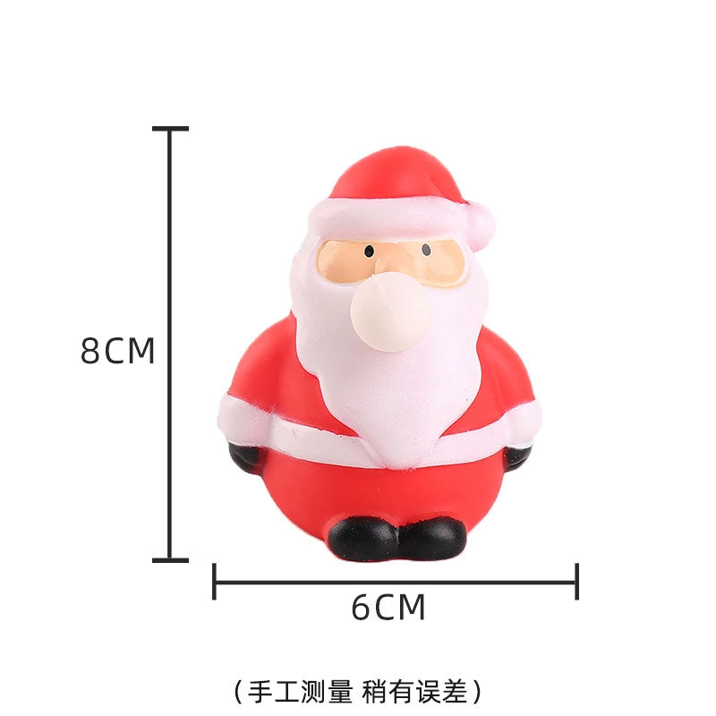 Squishy Toy Christmas Animal Santa Claus Snowman PVC TPR Toys